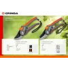 GRINDA G-28, 205 мм, углеродистая сталь, закаленные лезвия, тефлоновое покрытие, двухкомпонентные рукоятки, контактный секатор (8-423203)