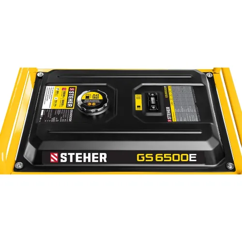 STEHER 5500 Вт, бензиновый генератор с электростартером (GS-6500E)