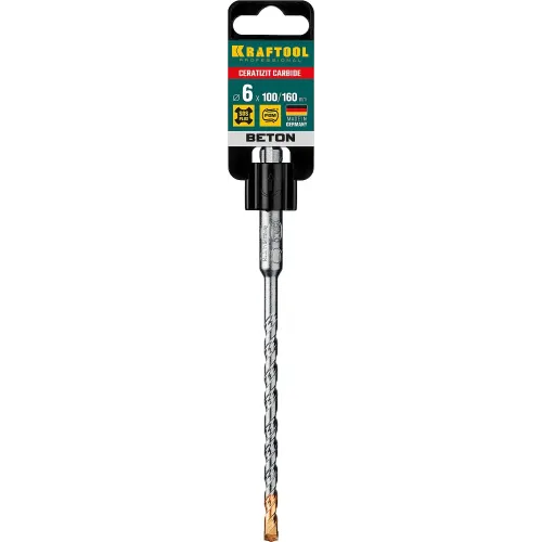 KRAFTOOL Ceratizit Carbide, 6 х 160 мм, SDS-plus бур (29320-160-06)