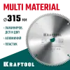 KRAFTOOL Multi Material, 315 х 30 мм, 96Т, пильный диск по алюминию (36953-315-30)