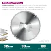 KRAFTOOL Multi Material, 315 х 30 мм, 96Т, пильный диск по алюминию (36953-315-30)