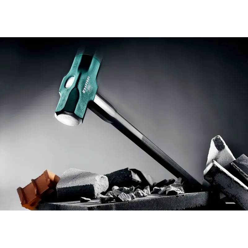 KRAFTOOL Steel FORCE, 6 кг, кувалда со стальной удлинённой обрезиненной рукояткой (2009-6)