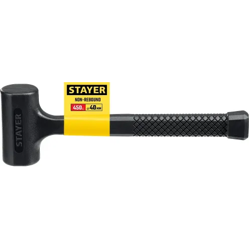 STAYER 40 мм, 450 г, цельнолитой безынерционный слесарный молоток, Professional (2042-450)