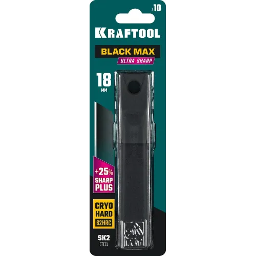 KRAFTOOL 18 мм, 10 шт, сегментированные лезвия (09602-18-S10)