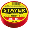 STAYER PROTECT-20, 19 мм х 20 м, 5 000 В, красная, изолента ПВХ, Professional (12292-R)