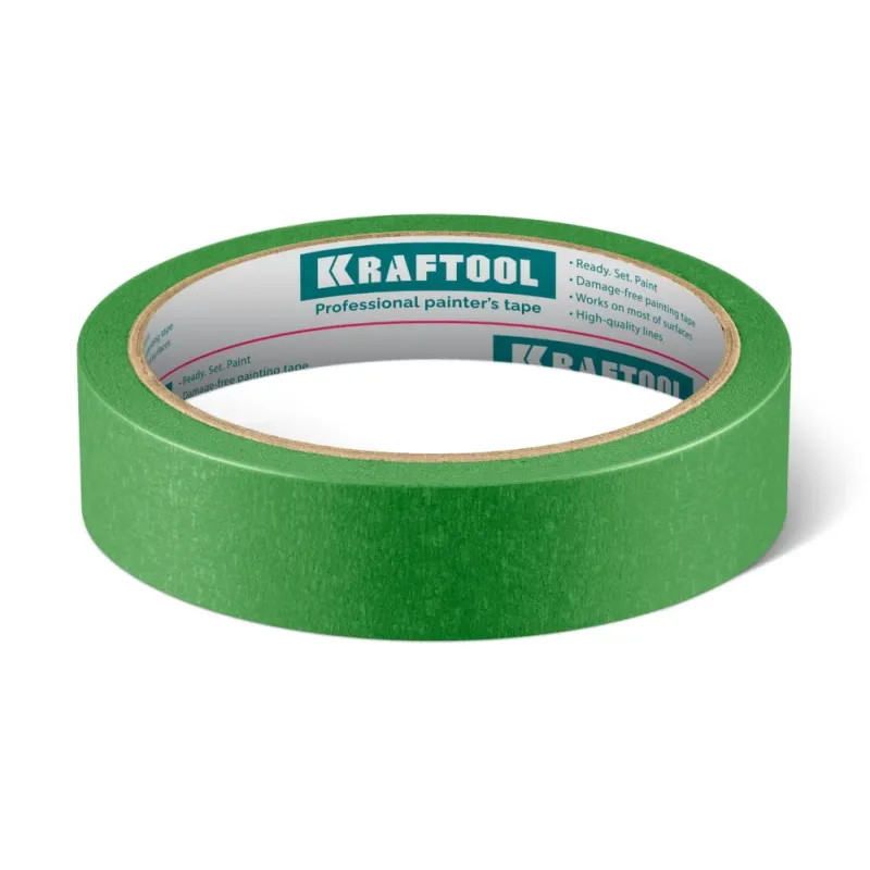 KRAFTOOL #300 Strong 25 мм х 30 м, для грубых и шероховатых поверхностей, малярная лента (12103-25)