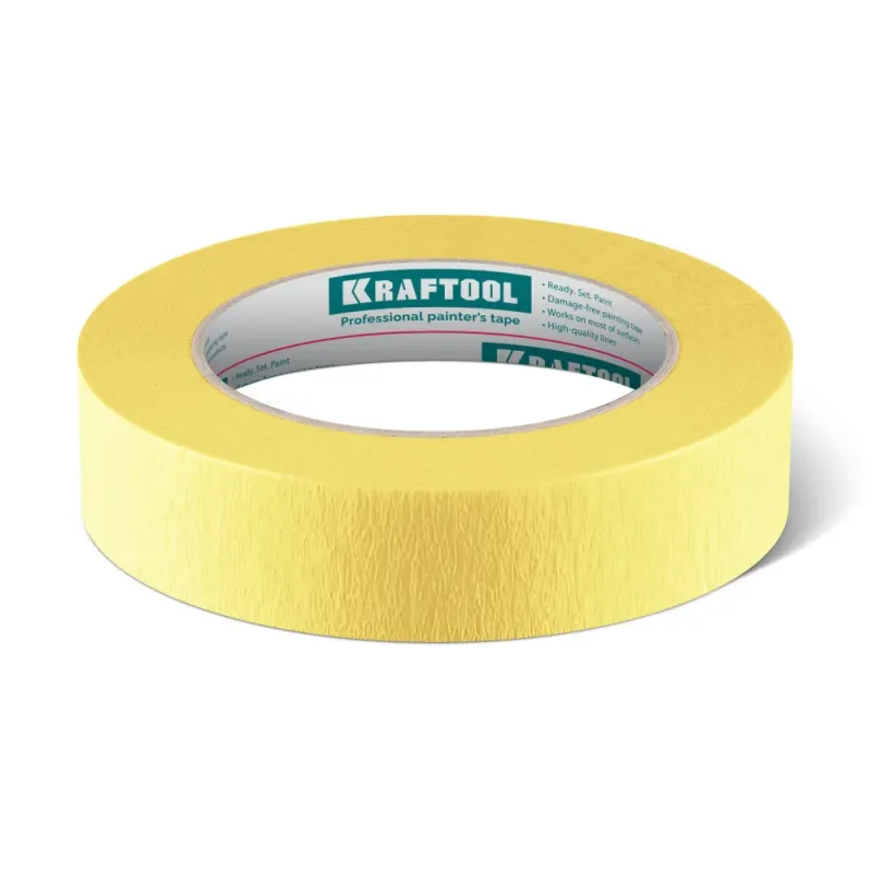 KRAFTOOL #500 Flex 25 мм х 30 м, для изогнутых линий, малярная лента (12105-25)