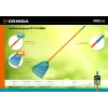 GRINDA PP-23 FIBER, 500 х 50 х 1680 мм, 23 зубца, ударопрочный пластик, фибергласовый черенок, грабли веерные пластиковые, PROLine (421815)