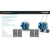 GRINDA HC-45, для шлангов 45м x 1/2″ и 20м х 3/4″, усиленные колёса, телескопическая ручка, катушка для шлангов ProLine (8-428425)