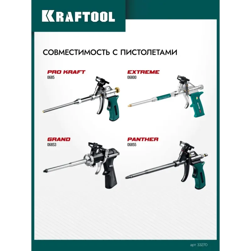 KRAFTOOL FIRE STOP B1, 750 мл, пистолетная, огнестойкая, не залипающий клапан, 240°С, SVS, выход до 51 л, монтажная пена (41186)
