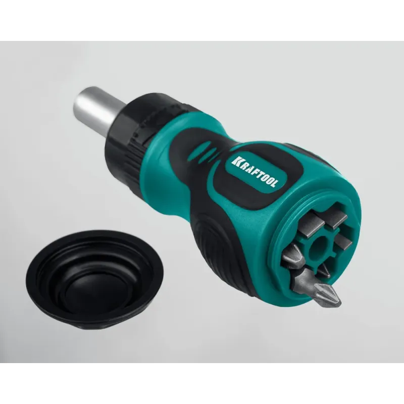 KRAFTOOL Kompakt-6, 6 предм., с битами, реверсивная отвертка (26190-H7)