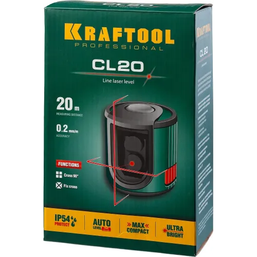 KRAFTOOL CL 20, лазерный нивелир (34700)