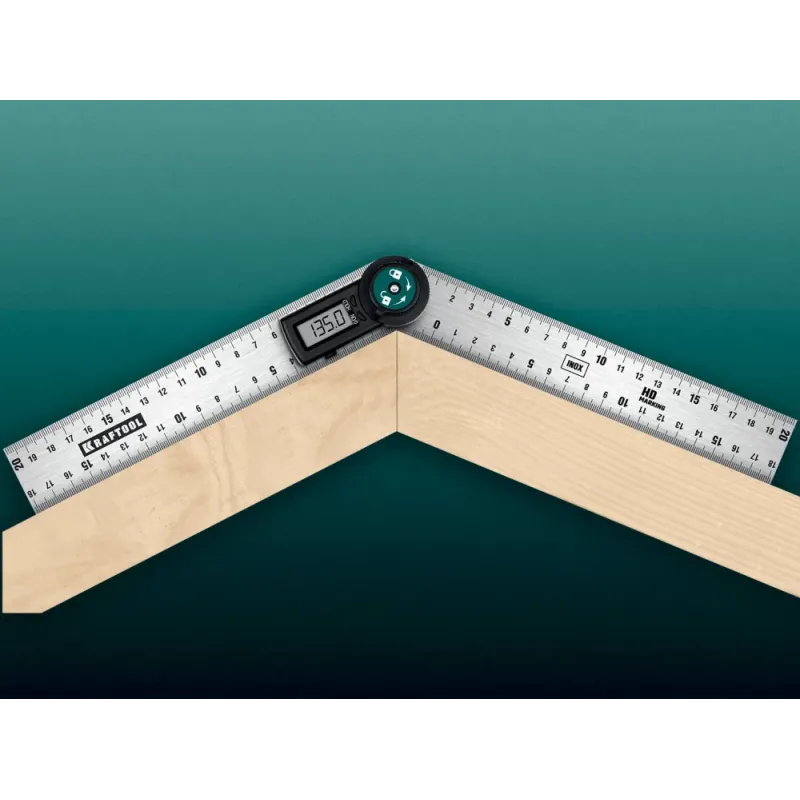 KRAFTOOL DPM-20 200 мм, Электронный транспортир-угломер (34682)