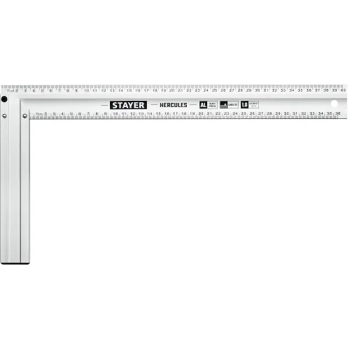 STAYER 400 мм, жесткий столярный угольник, Professional (3432-40)