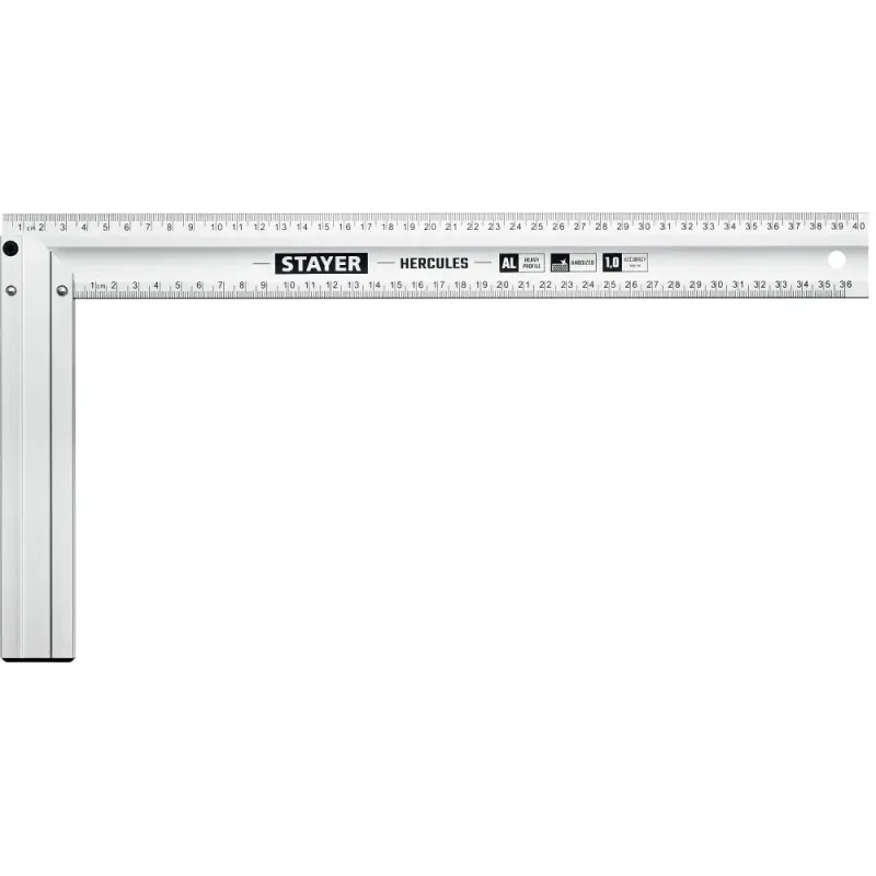 STAYER 400 мм, жесткий столярный угольник, Professional (3432-40)