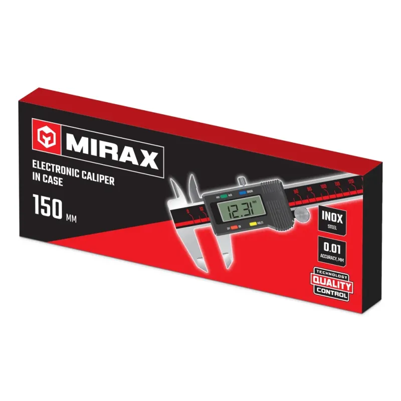 MIRAX 150 мм, электронный стальной штангенциркуль (34413-150)