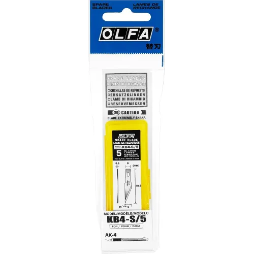 OLFA 6 мм, для ножа, перовые лезвия (OL-KB4-S/5)