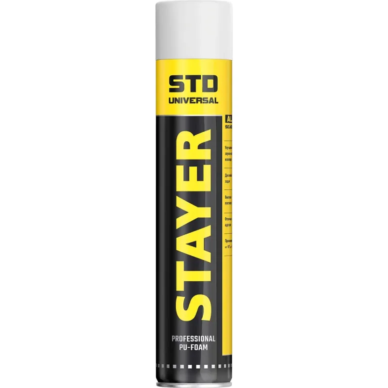 STAYER STD, 750 мл, адаптерная, выход до 35 л, монтажная пена, Professional (41133)