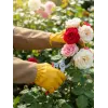 GRINDA ROSE, M (8), кожаные садовые перчатки для колючих кустарников с увеличенной крагой, усиленная ладонь и кончики пальцев, PRO Line (11303-M)