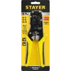 STAYER S-RJ, (RJ45, RJ11, RJ12), храповый механизм, универсальный кримпер (22652)