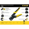 STAYER S-RJ, (RJ45, RJ11, RJ12), храповый механизм, универсальный кримпер (22652)