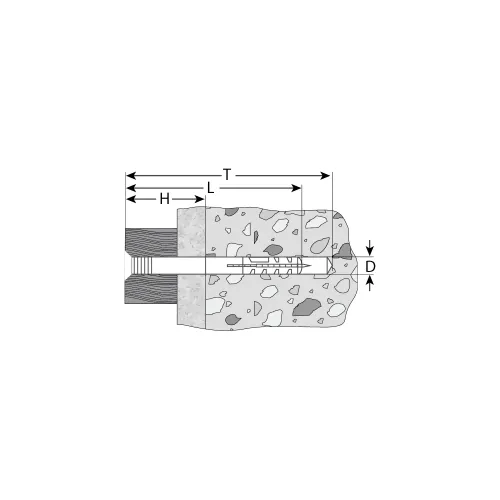 ЗУБР 6 х 40 мм, потайной бортик, 8 шт, дюбель-гвоздь (4-301346-06-040)