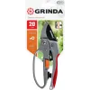 GRINDA G-15, 200 мм, стальные лезвия, храповый механизм, с эфесом, с алюминиевыми рукоятками, контактный секатор (8-423034)