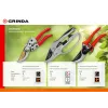 GRINDA G-15, 200 мм, стальные лезвия, храповый механизм, с эфесом, с алюминиевыми рукоятками, контактный секатор (8-423034)