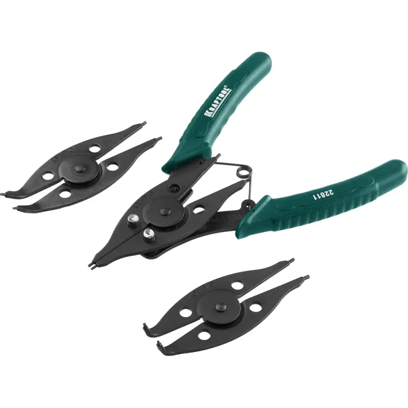 KRAFTOOL Universal 6-in-1, внешний/внутренний, съемник стопорных колец (22811)