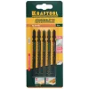 KRAFTOOL T111C, EU-хвост., по дереву, шаг 3 мм, 75 мм, 5 шт, полотна для лобзика (159531-3-S5)