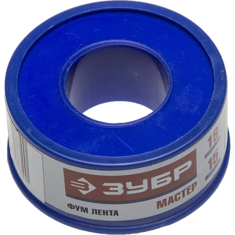 ЗУБР 0.1 мм х 19 мм х15 м, 0.40 г/см3, ФУМ лента (12373-19-040)