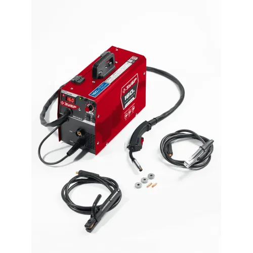 ЗУБР RED FORCE, MIG / MAG, FCAW, MMA, TIG, 160 А, полуавтомат сварочный, с газом / без газа, горелка ПСГ-180 (ПСГ-М5-160)