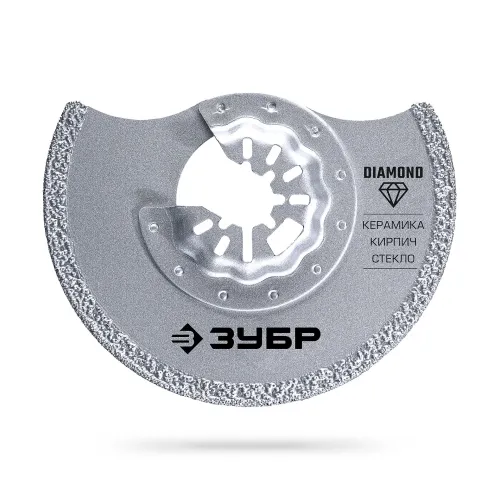 ЗУБР DIAMOND 85x2.2 мм полотно дисковое с алмазным зерном Р40: керамика, мрамор, стекло, кирпич, StarQuick (15584-85)