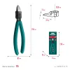 KRAFTOOL PLASTIC, чистый рез 150 мм, прецизионные бокорезы (220017-8-15)