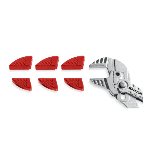 KRAFTOOL Vise-Wrench сменные защитные накладки на губки, для клещей 180 мм, набор из 3-х пар (22066-S3)