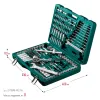 KRAFTOOL X Drive, 216 предм., (1/2″+3/8″+1/4″), универсальный набор инструмента (27888-H216)
