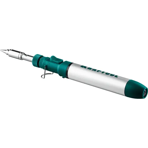 KRAFTOOL SolderGas, 70 B, 30 - 70 Вт, 1300°С, горелка, фен, набор 8 в 1, газовый паяльник (55504-H8)