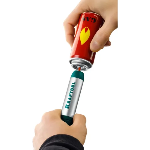 KRAFTOOL SolderGas, 70 B, 30 - 70 Вт, 1300°С, горелка, фен, набор 8 в 1, газовый паяльник (55504-H8)