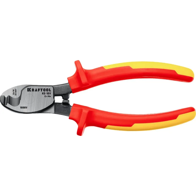 KRAFTOOL KS-16V, 1000 В, d 9мм, 160мм, диэлектрический кабелерез (23333-16V)