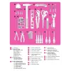 GRINDA Pink Tools 165 предм, универсальный набор инструмента (22109)