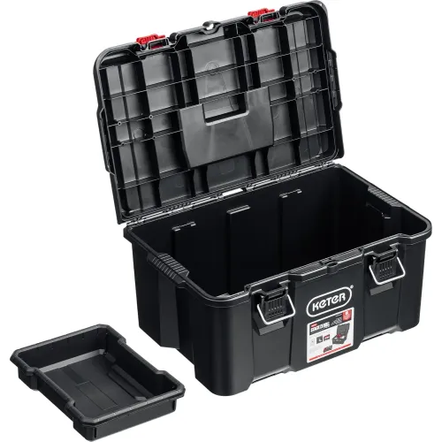 KETER STACKNROLL, 525 х 345 х 260 мм, (21″), пластиковый ящик с крышкой (38398)