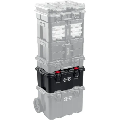 KETER STACKNROLL, 525 х 345 х 260 мм, (21″), пластиковый ящик с крышкой (38398)
