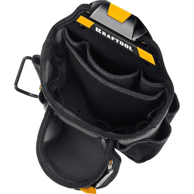 KRAFTOOL KBS-3L пояс монтажника, в комплекте: пояс монтажника и 2 большие сумки (38761)
