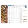 ЗУБР 12 х 129 мм, 10 шт, анкерный болт с гайкой, Профессионал (302342-12-129)