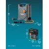 GRINDA COMPACT, шланг 10м x 5/16″ в пластиковом корпусе, поливочный набор 4 предм., соединит. шланг 1/2″х1,5м, набор поливочный мини ProLine (428480)