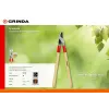 GRINDA W-700, длина 700 мм, закаленные лезвия, рукоятки из дерева высшего сорта, плоскостной сучкорез (40232)