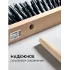 GRINDA EURO буковая колодка 60см, шлифованный черенок из берёзы 120см (d22мм) щетина 70мм, 5-рядная, уличная щётка с черенком (39251-600)