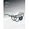 KRAFTOOL MAXDrive-1 110л, 260 кг, одноколесная, с трубным усилителем, кузов 0,9 мм, полиуретановое колесо, тачка строительная (39862)