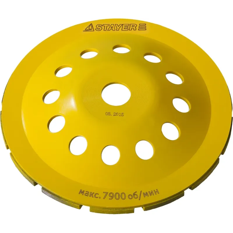 STAYER Single, d 180 мм, однорядная алмазная шлифовальная чашка (33382-180)