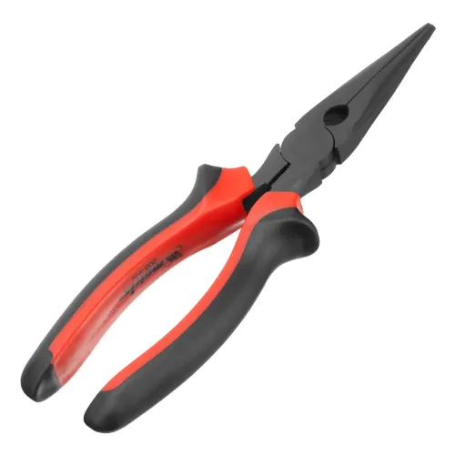 Длинногубцы Black Nickel, 200 мм, прямые, двухкомпонентные рукоятки Matrix